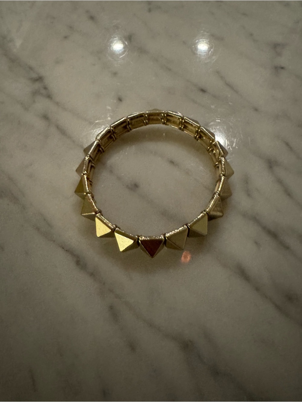 Gold Spike Stretch Bracelet - Women's Fashion Jewelry